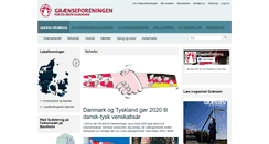 Desktop Screenshot of graenseforeningen.dk
